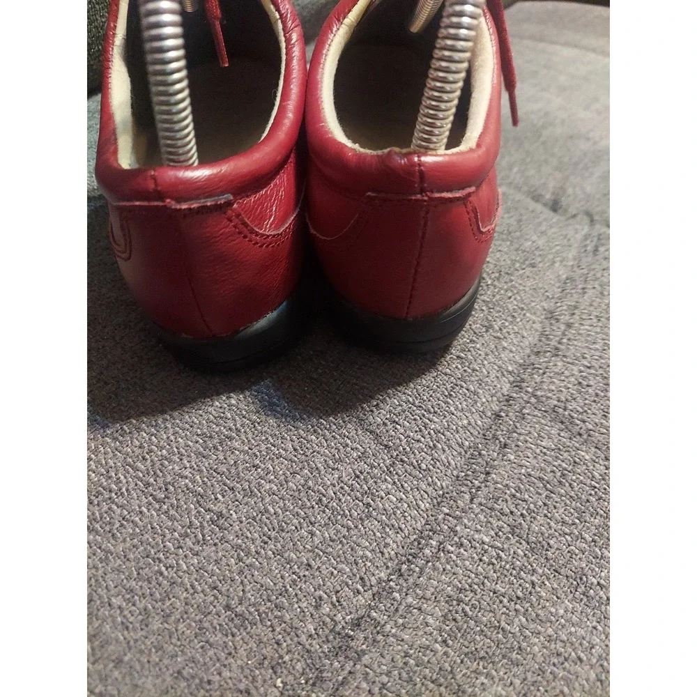 Dr Scholls Red Leather Shoes Double Air-Pillo Insoles Advanced Comfort Size 8‎